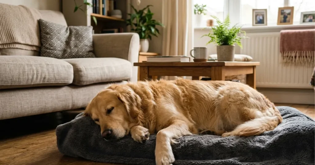 How to Stop Seizures in Dogs Immediately: Cooper, age 5, resting after a check-up