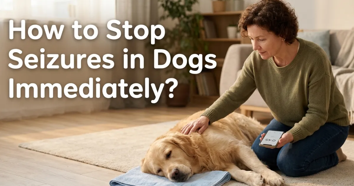 How to Stop Seizures in Dogs Immediately