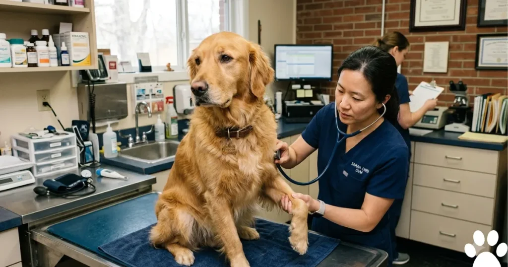 How to Know If your Dog is having a Seizure: Golden Retriever heart exam to tell a seizure from cardiac syncope.