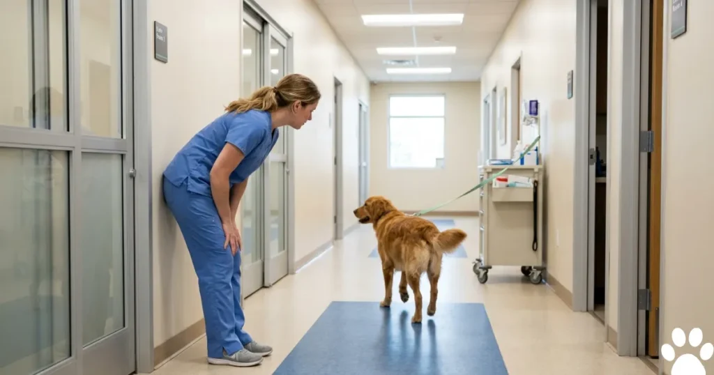 Symptoms of Thyroid Disorder in Dogs: Owner noticing coat texture change in Golden Retriever — symptom of thyroid problems in a dog