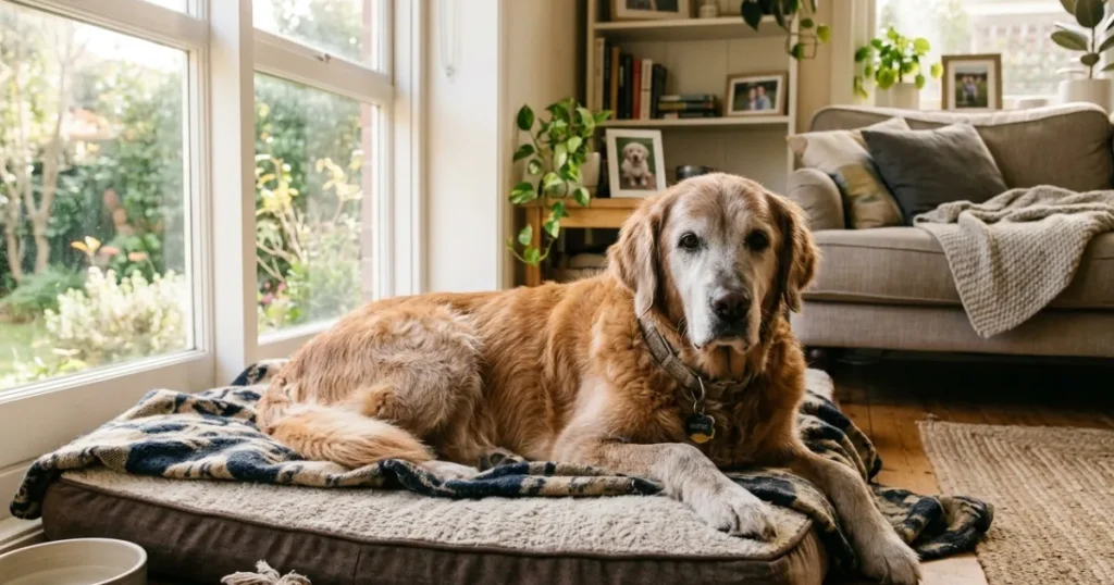 Old Dog Seizures When to Put Down: Duke, 11, comfortable and happy since his diagnosis