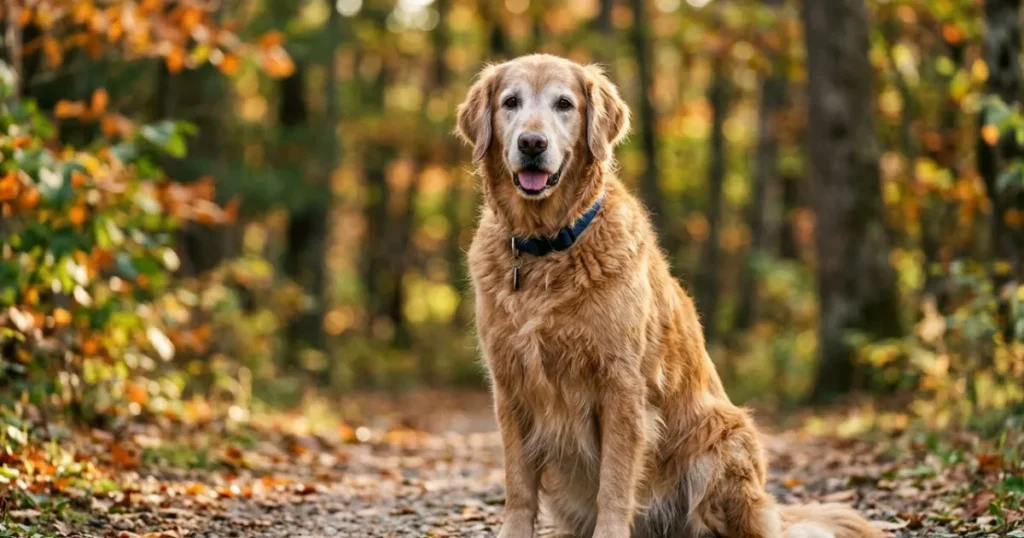 Seizures in Elderly Dogs: Older Golden Retriever, a breed where senior seizures warrant a tumor check