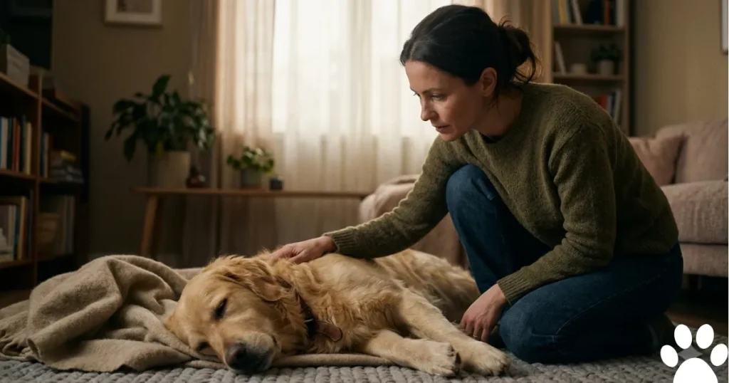 Dog Brain Tumor When to Euthanize: Keeping a dog with brain tumor seizures safe and calm at home before deciding to euthanize.