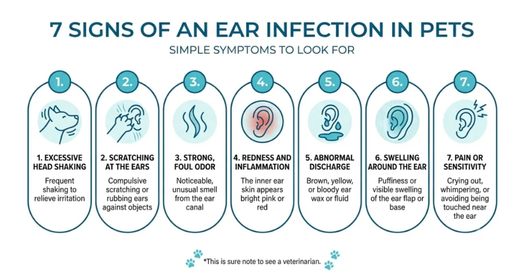 Golden Retriever Ear Infection: The seven dog ear infection symptoms to watch for in a Golden Retriever 