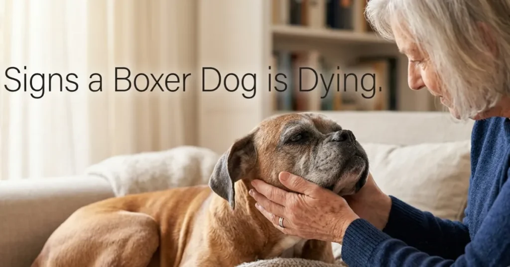 Signs a Boxer Dog is Dying