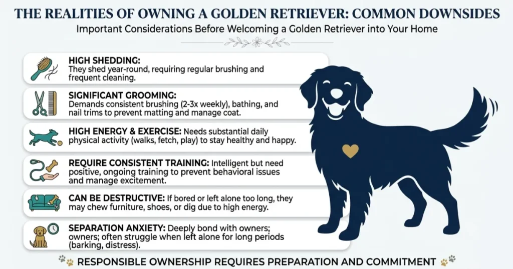 Why Golden Retrievers are the Worst: Honest golden retriever downsides and how to manage each one