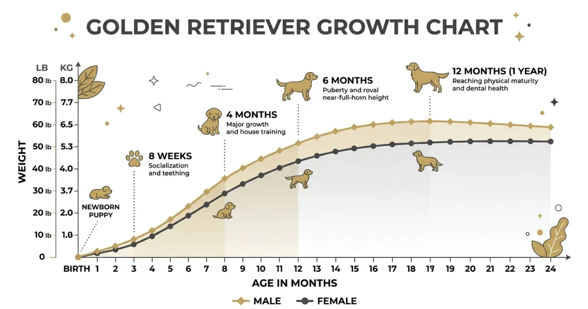 Golden Retriever Growth Chart